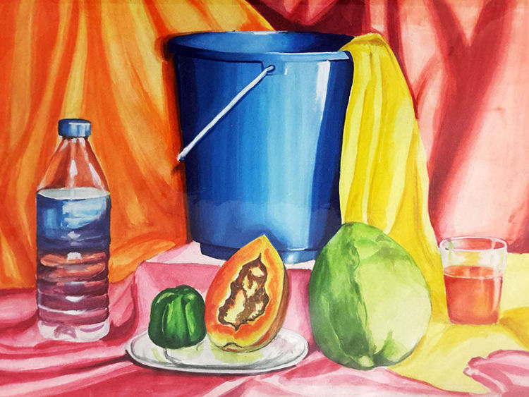 Intermediate Drawing Exam 2022 - Still Life Easy Painting | Last Minute  Practice For Drawing Exam - YouTube