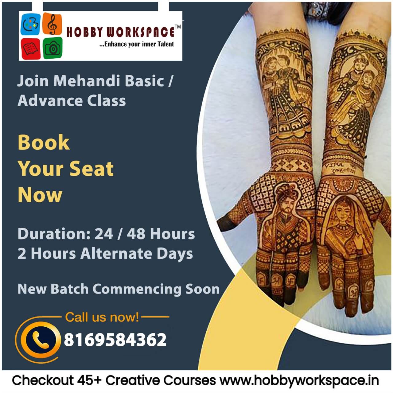 Learn Henna Mehndi Design Course In Hindi | EFA Courses